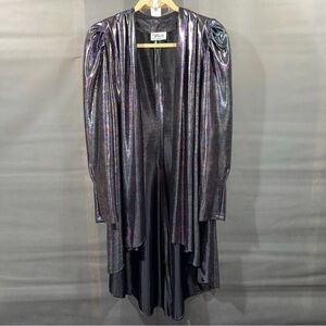 Gilberti Draped Cardigan In Psychedelic Print Approx 36” Long With Long Sleeves